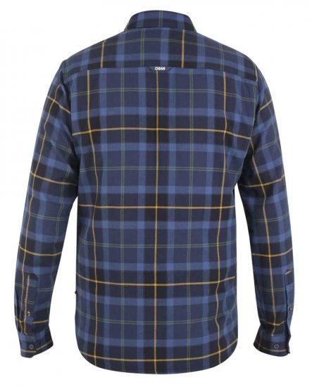 D555 Helston LS Flannel Shirt - Hemden - Overhemden Grote Maten Heren
