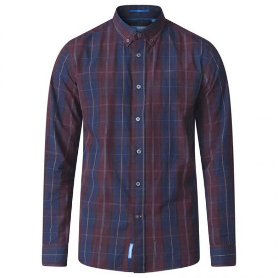 D555 Grady Long Sleeve Check Shirt - Hemden - Overhemden Grote Maten Heren