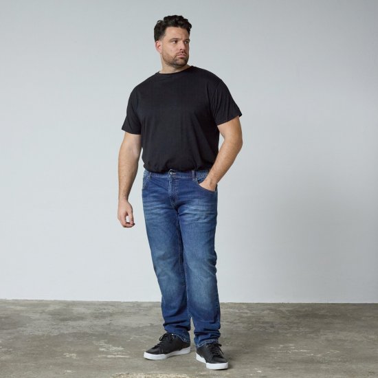 North Latitude Jeans Jack Blue Used Wash - Jassen - Grote Maten Herenjassen
