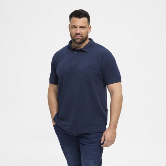 North Latitude Polo Navy Blue - Polo shirts - Grote Maten Poloshirts Heren