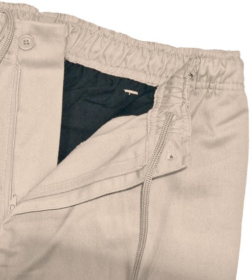 D555 Basilio Broek met elastische taille Beige - Jeans & broeken - Jeans & Broeken Grote Maten Heren