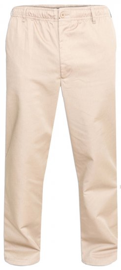 D555 Basilio Broek met elastische taille Beige - Jeans & broeken - Jeans & Broeken Grote Maten Heren