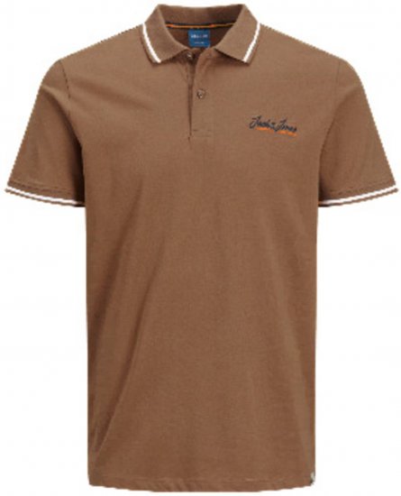 Jack & Jones JORPAUL TONS Polo shirt Biege - Polo shirts - Grote Maten Poloshirts Heren