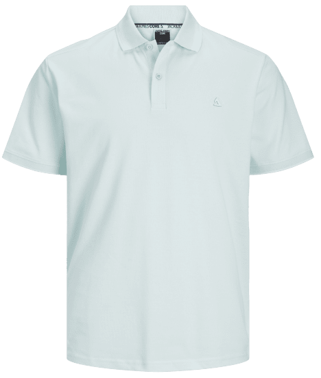 Jack & Jones JCOHASS LOGO Polo Soothing Sea - Polo shirts - Grote Maten Poloshirts Heren