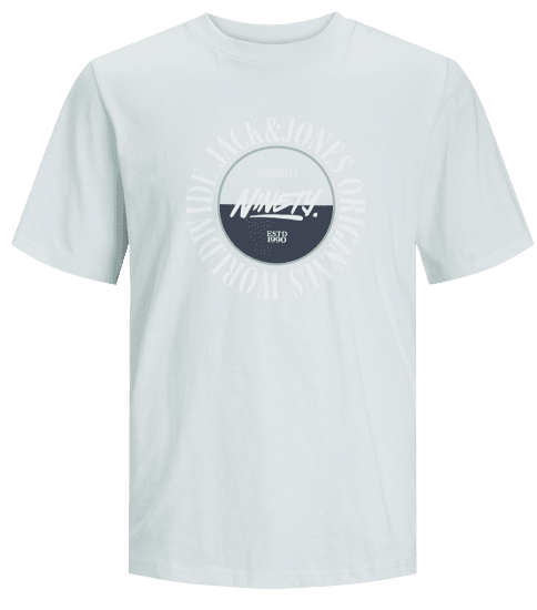 Jack & Jones JORCOBIN T-Shirt Skylight - T-shirts - Grote Maten T-shirts Heren