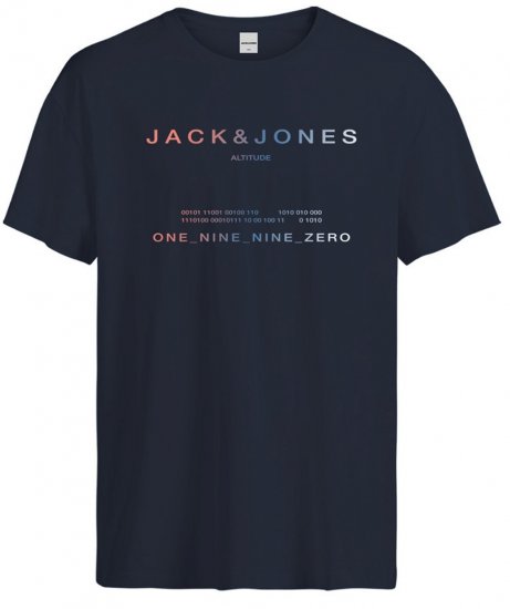 Jack & Jones JCORIOT T-Shirt Navy Blazer - T-shirts - Grote Maten T-shirts Heren