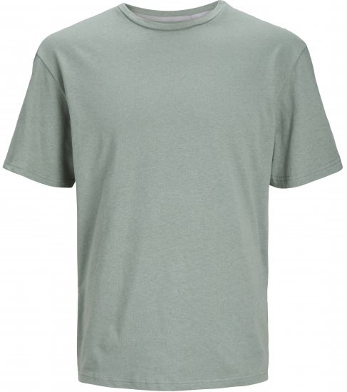 Jack & Jones JPRCC SOFT Linen Blend T-Shirt Lily Pad - T-shirts - Grote Maten T-shirts Heren
