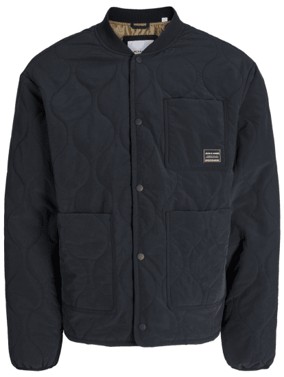 Jack & Jones Hero Liner Quilted Jacket Black - Jassen - Grote Maten Herenjassen
