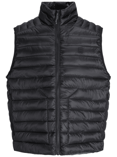 Jack & Jones Prime Light Puffer Gilet Vest Black - Bodywarmers - Bodywarmers in grote maten