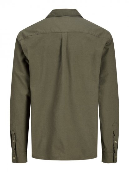 Jack & Jones Tristan Overshirt kaki - Hemden - Overhemden Grote Maten Heren