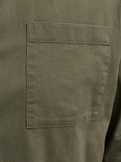 Jack & Jones Tristan Overshirt kaki - Hemden - Overhemden Grote Maten Heren