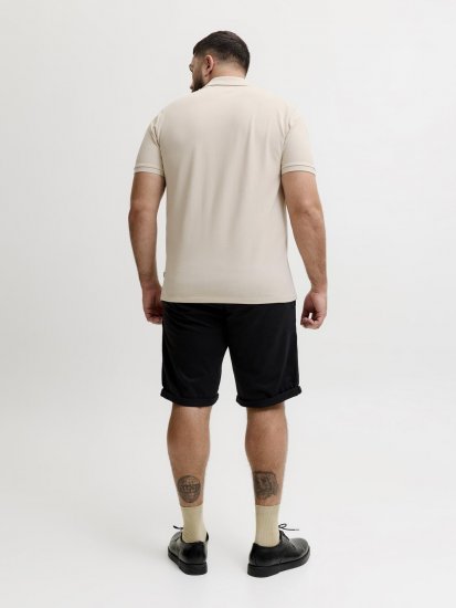 Jack & Jones Weston Polo Lichtbeige - Polo shirts - Grote Maten Poloshirts Heren