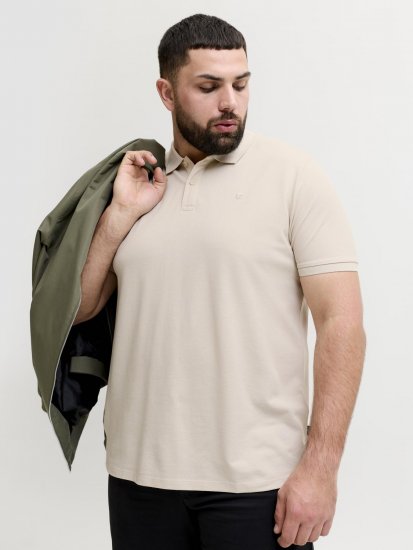 Jack & Jones Weston Polo Lichtbeige - Polo shirts - Grote Maten Poloshirts Heren