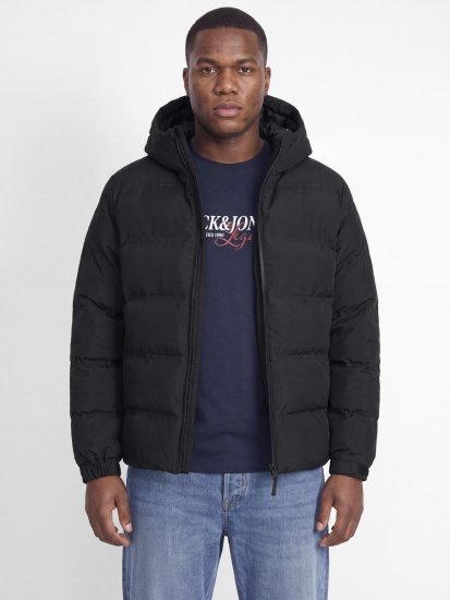 Jack & Jones Sage Pufferjas Zwart - Jassen - Grote Maten Herenjassen