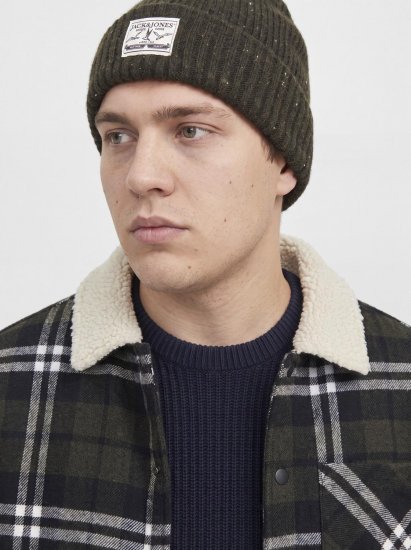 Jack & Jones Zac Teddy Overshirt Groen - Jassen - Grote Maten Herenjassen
