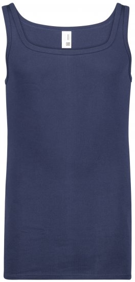 Adamo Royal Fine Ribbed Undershirt Navy - Ondergoed & zwem - Grote Maten Ondergoed Heren