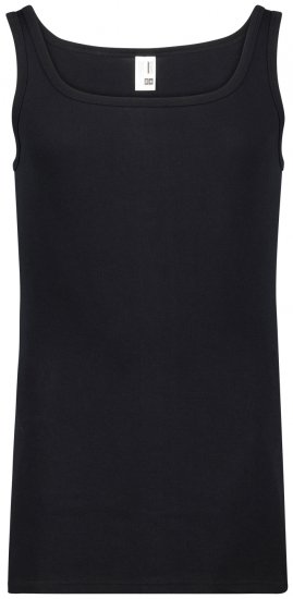 Adamo Royal Fine Ribbed Undershirt Black - Ondergoed & zwem - Grote Maten Ondergoed Heren