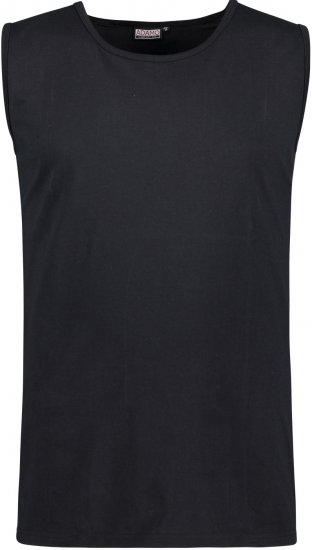 Adamo Rod Comfort Fit Tank Top Black - T-shirts - Grote Maten T-shirts Heren