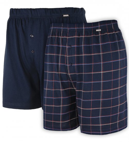 Adamo Daniel Boxershorts Navy 2-pack - Ondergoed & zwem - Grote Maten Ondergoed Heren