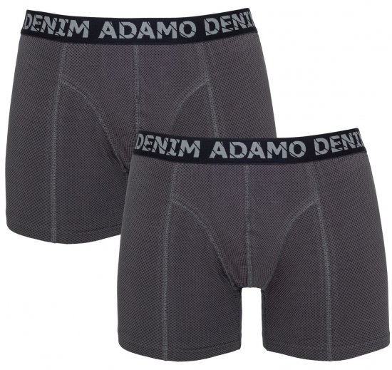 Adamo Julian Maxi Boxers Charcoal 2-pack - Ondergoed & zwem - Grote Maten Ondergoed Heren
