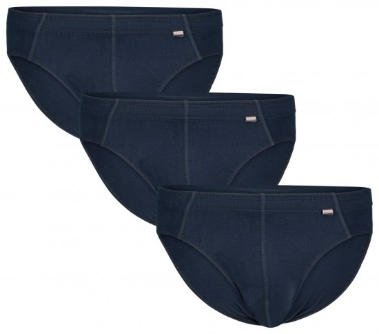 Adamo 129630 Slips 3-pack Donkerblauw - Ondergoed & zwem - Grote Maten Ondergoed Heren