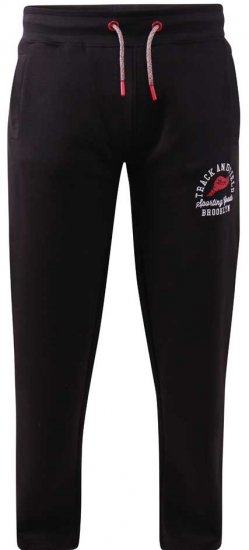  D555 Chilworth Open Hem Jogger Black Tall Sizes - HERENKLEDING MT-6XLT - Tall Kleding Heren