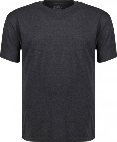 Adamo Kevin Regular fit T-shirt Charcoal - T-shirts - Grote Maten T-shirts Heren