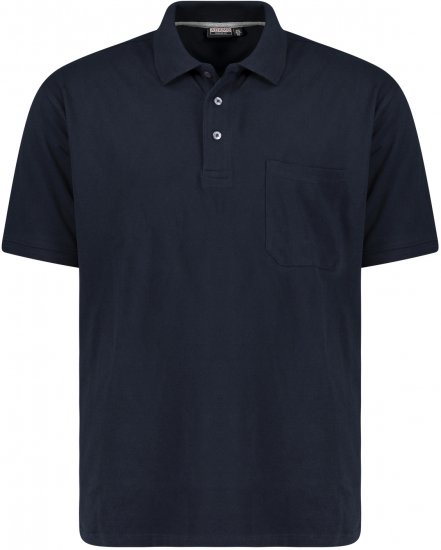 Adamo Klaas Regular fit Polo Shirt with Pocket Navy - Polo shirts - Grote Maten Poloshirts Heren