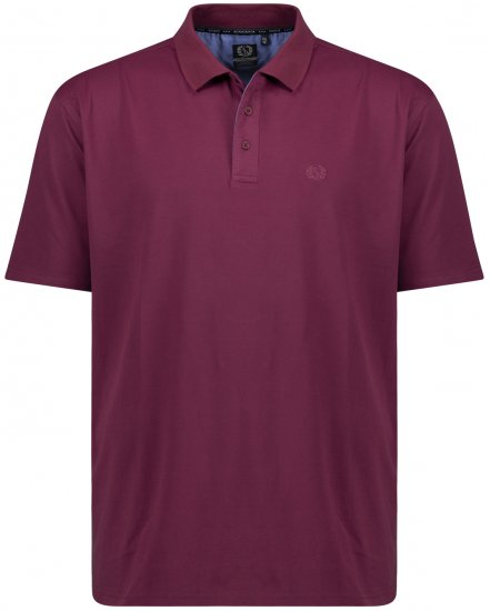 Adamo Picco Technical Sports Polo Blackberry - Polo shirts - Grote Maten Poloshirts Heren
