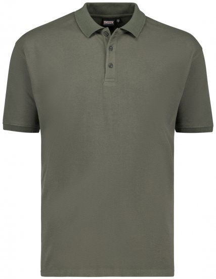 Adamo Stephan Waffelpique Poloshirt Olive Green - Polo shirts - Grote Maten Poloshirts Heren