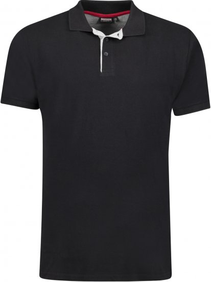 Adamo Pablo Comfort fit Polo Shirt Black - Polo shirts - Grote Maten Poloshirts Heren