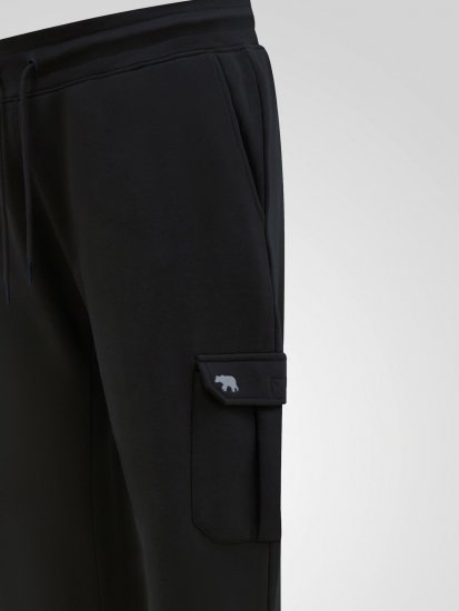 D555 Dexter 1 Cargo Jogger With Bear Embroidery TALL Zwart - TALL joggingbroeken - Joggingbroeken met TALL-pasvorm