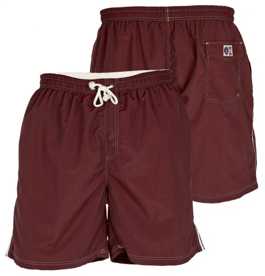D555 Yarrow Swimshorts Burgundy - Ondergoed & zwem - Grote Maten Ondergoed Heren