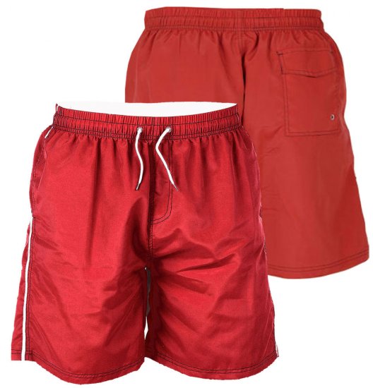 D555 Yarrow Swimshorts Red - Ondergoed & zwem - Grote Maten Ondergoed Heren