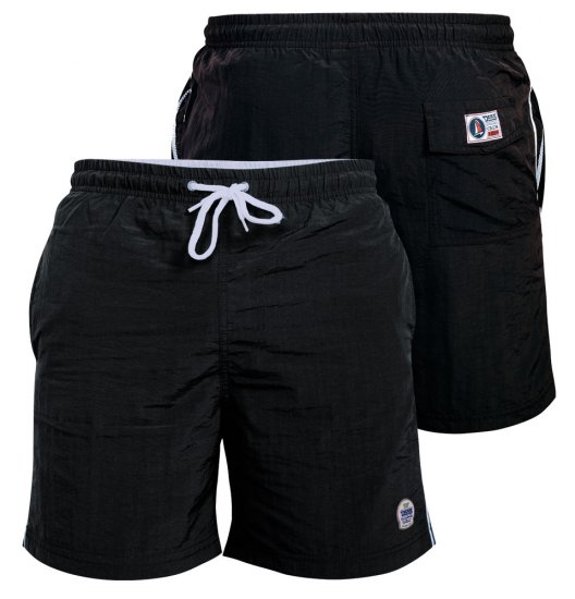 D555 Yarrow Swimshorts Black - Ondergoed & zwem - Grote Maten Ondergoed Heren