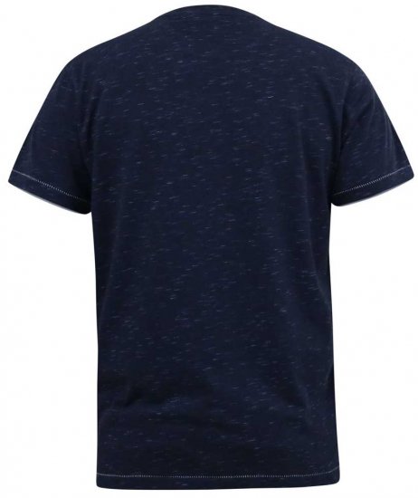 D555 DENNIS Official AC/DC Printed Crew Neck T-Shirt Navy Reno - T-shirts - Grote Maten T-shirts Heren