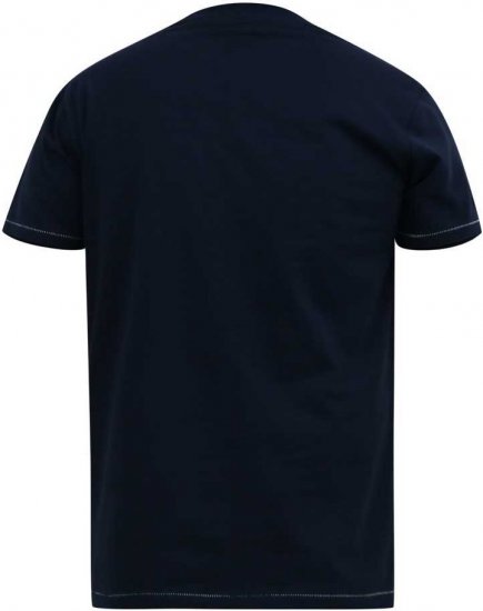 D555 ROGERS Official Captain America Printed T-Shirt Dark Navy - T-shirts - Grote Maten T-shirts Heren