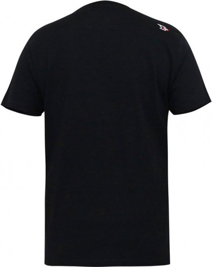 D555 MALCOM Snake And Roses Printed Crew Neck T-Shirt Black - T-shirts - Grote Maten T-shirts Heren