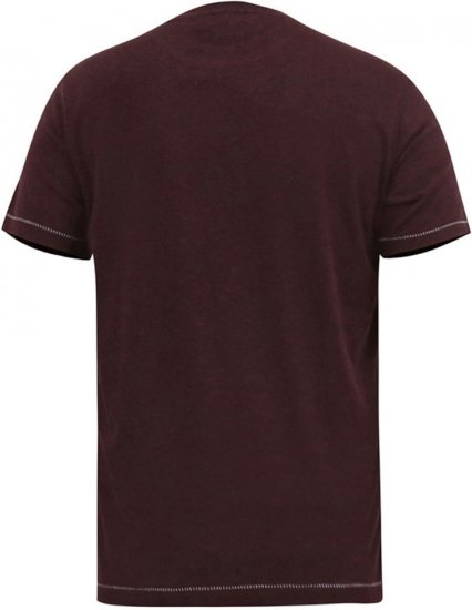 D555 DIVISION Official Pink Floyd Printed T-Shirt Burgundy - T-shirts - Grote Maten T-shirts Heren