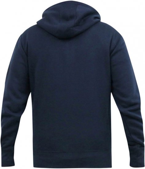 D555 GABRIEL Couture Zip Through Hoody With Reversible Zips Navy - Sweaters & Hoodies - Sweaters & Hoodies Grote Maten Heren