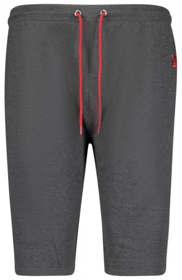 Adamo 159113 Ottoman Trainingsshort Donkergrijs - Joggingbroeken & shorts - Joggingbroeken & Shorts Heren Grote Maten