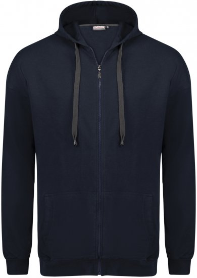 Adamo Athen Hoodie with Zipper Navy - Sweaters & hoodies - Sweaters & Hoodies Grote Maten Heren