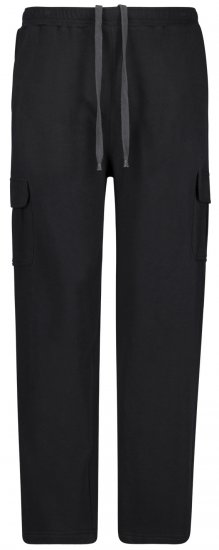 Adamo Athen Sweatpants with Cargo-pocket Black - Joggingbroeken & Shorts - Joggingbroeken & Shorts Heren Grote Maten