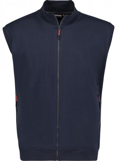 Adamo 159307 Sweatvest zonder mouwen Donkerblauw - Sweaters & hoodies - Sweaters & Hoodies Grote Maten Heren