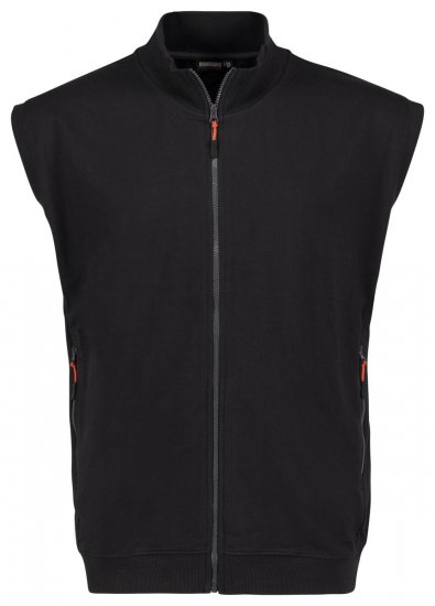 Adamo 159307 Sweatvest zonder mouwen Zwart - Sweaters & hoodies - Sweaters & Hoodies Grote Maten Heren