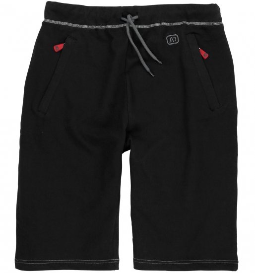 Adamo Moritz Sweatshorts Black - Joggingbroeken & shorts - Joggingbroeken & Shorts Heren Grote Maten