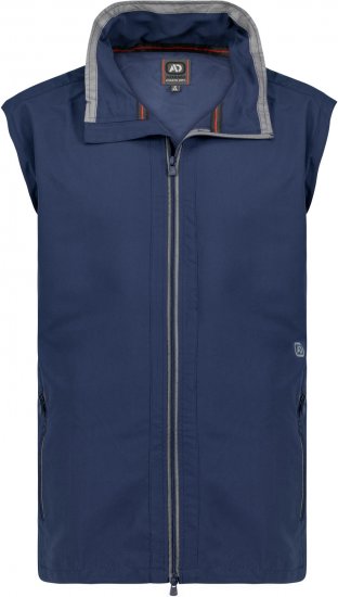 Adamo Orlando Fitness Vest Full Zipper Navy - Sportkleding & outdoor - Grote Maten Sportkleding Heren
