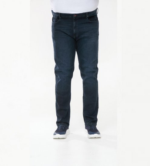 D555 Daniel Tapered Fit Stretch Jeans Blue/Black Wash - Jeans & broeken - Jeans & Broeken Grote Maten Heren