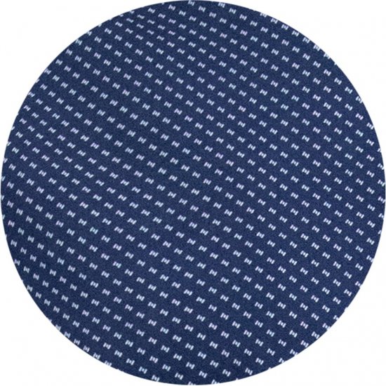 D555 Norwich Short Sleeve Micro AOP Shirt With Hidden Button Down Navy - Hemden - Overhemden Grote Maten Heren