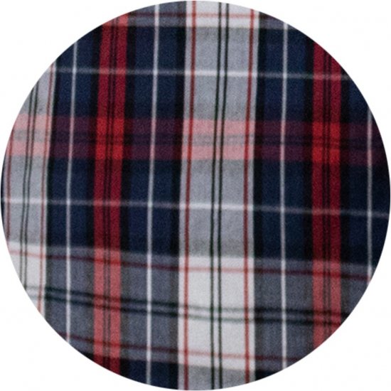 D555 Shields Button Down Collar Short Sleeve Shirt With Pocket Red Check - Hemden - Overhemden Grote Maten Heren